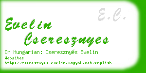 evelin cseresznyes business card